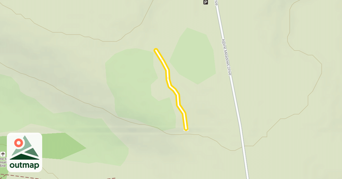 Map of Alpine Meadows Loop