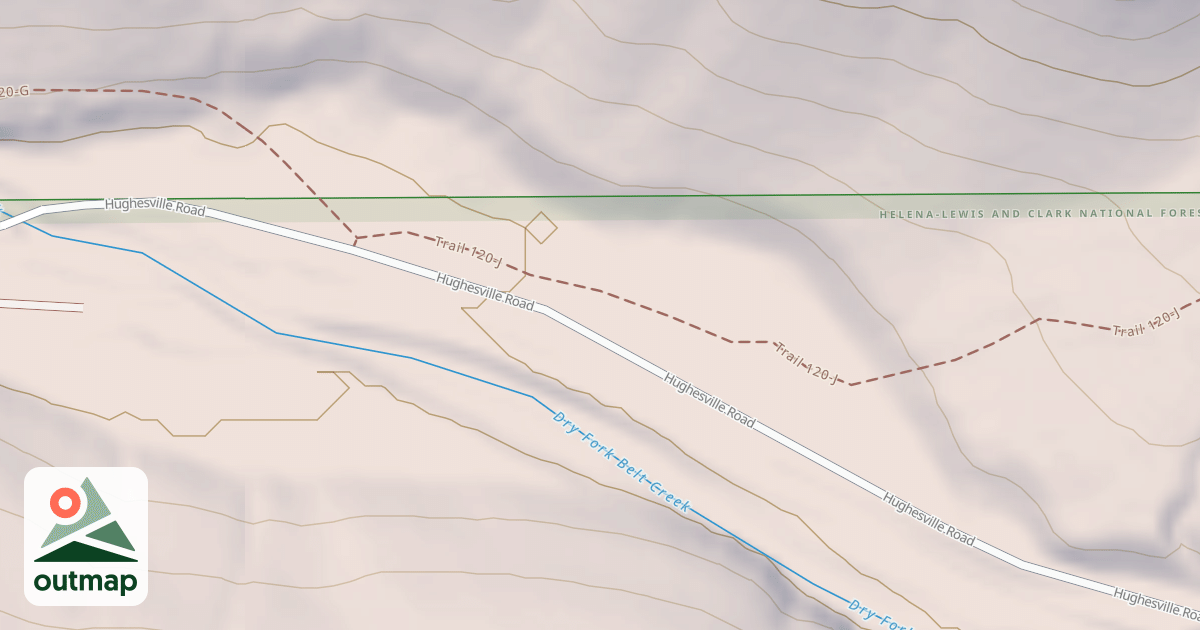 Map of DRY FORK DISPERSED J