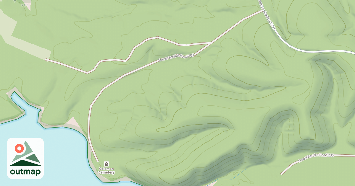 Map of COLEMAN CEMETERY ROAD