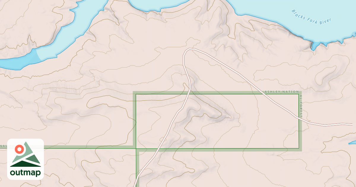 Map of NORTH CONFLUENCE