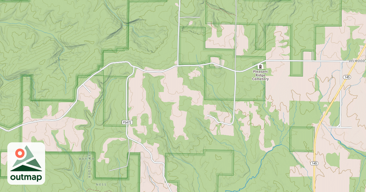 Map of BURDEN FALLS RD