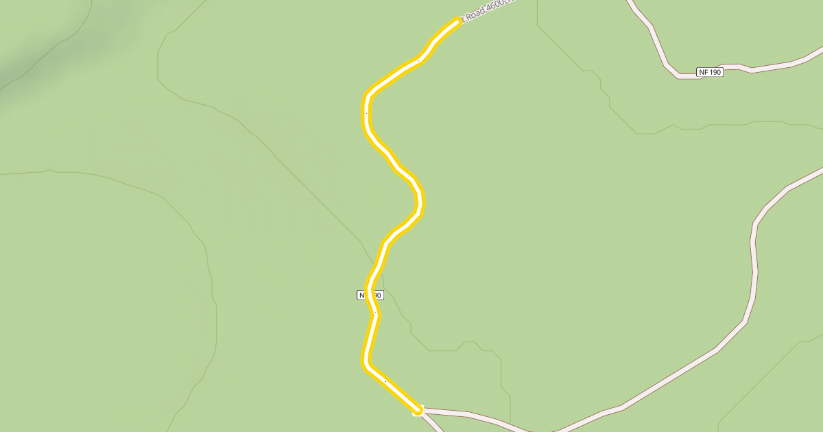 Map preview of Forest Road 4600-190