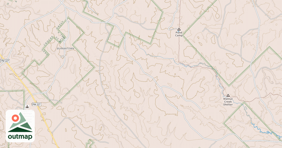 Map of HAW POND