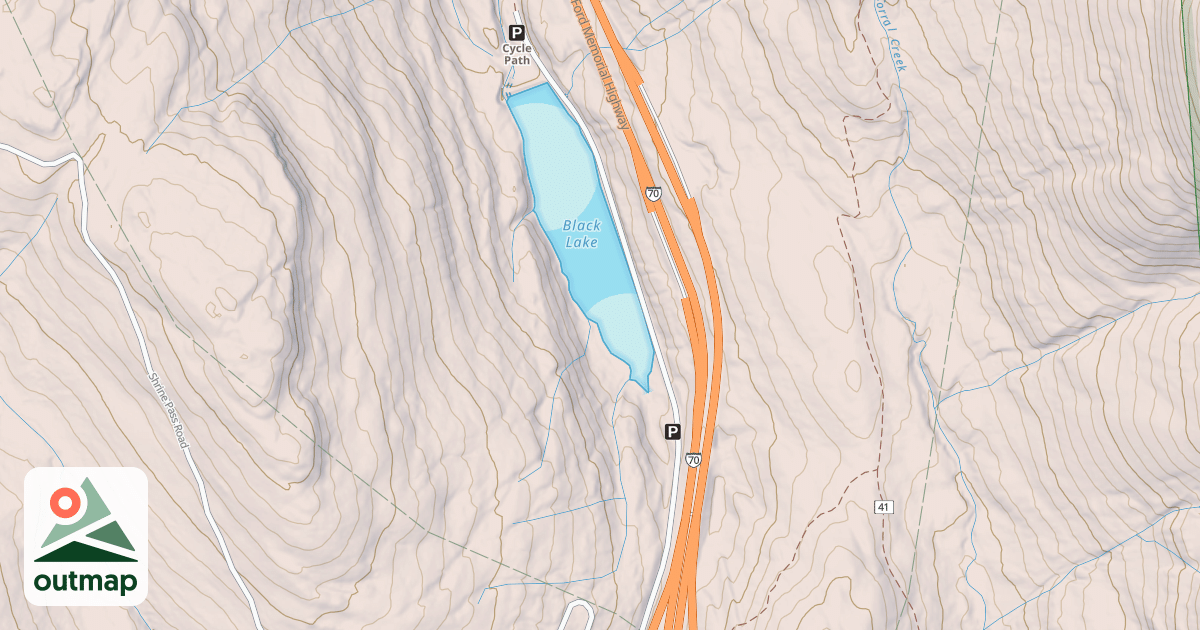Map of VAIL PASS - TENMILE