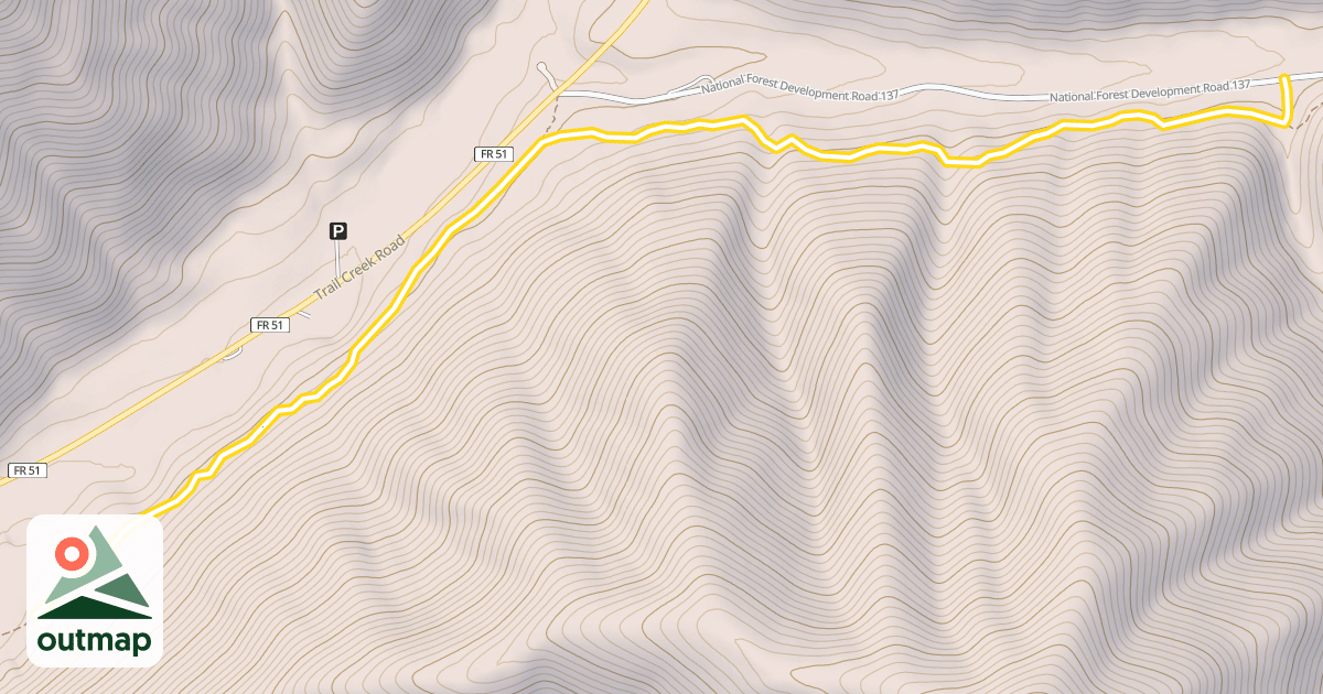 Map of Corral Creek