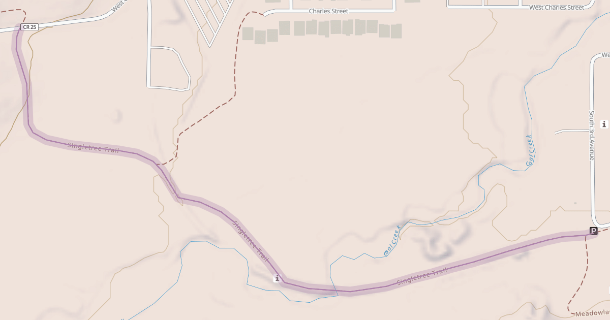 Map preview of Singletree Trail