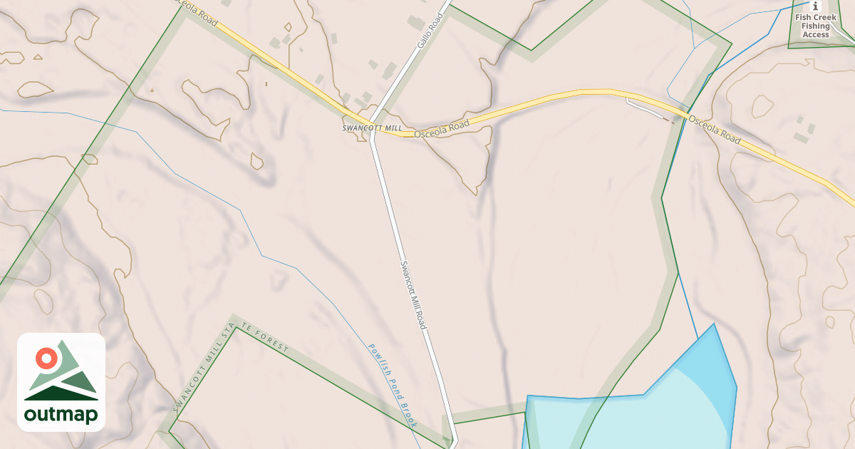 Map of Swancotts Trail
