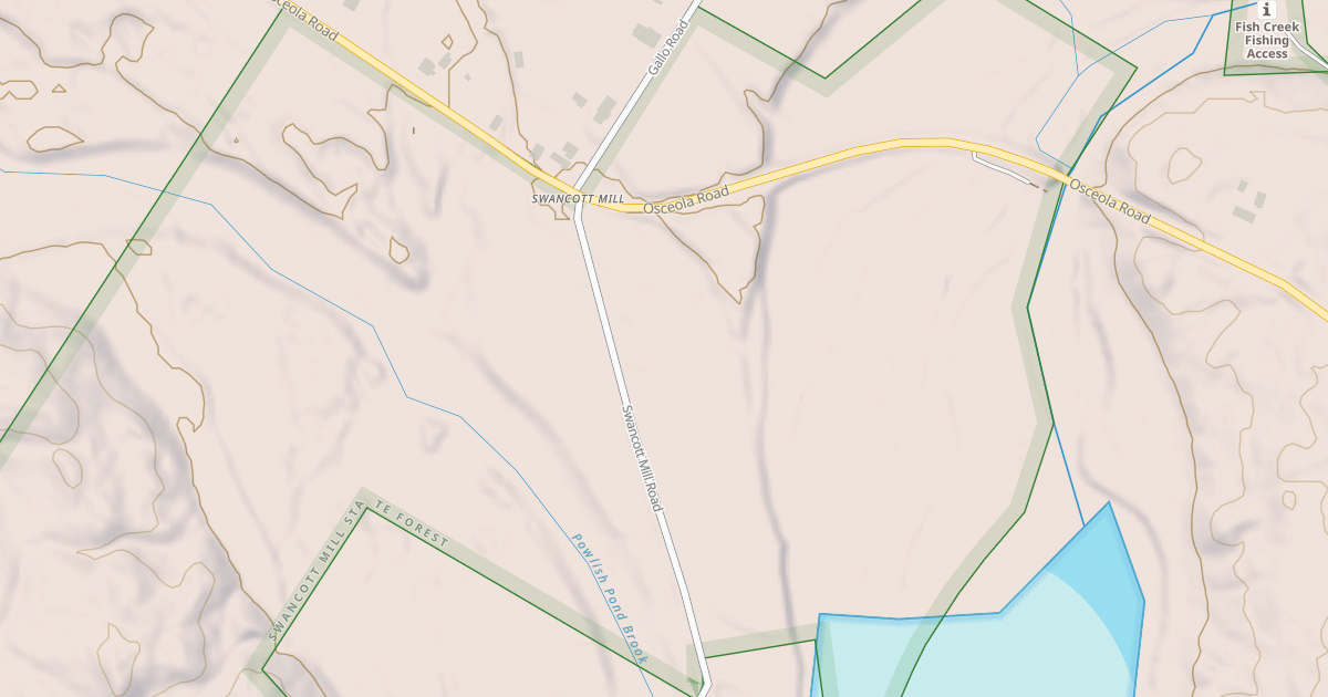 Map preview of Swancotts Trail