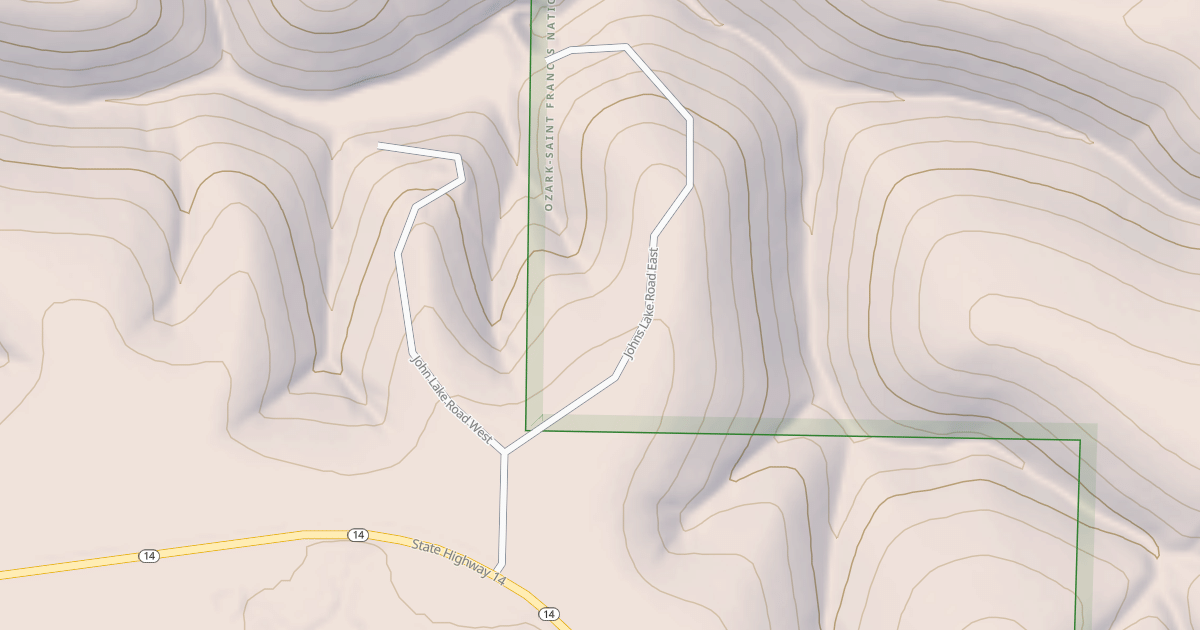 Map preview of USFS National Forest System Roads {CA6D9B29-C770-4855-9BAA-98489E0E9BDF}
