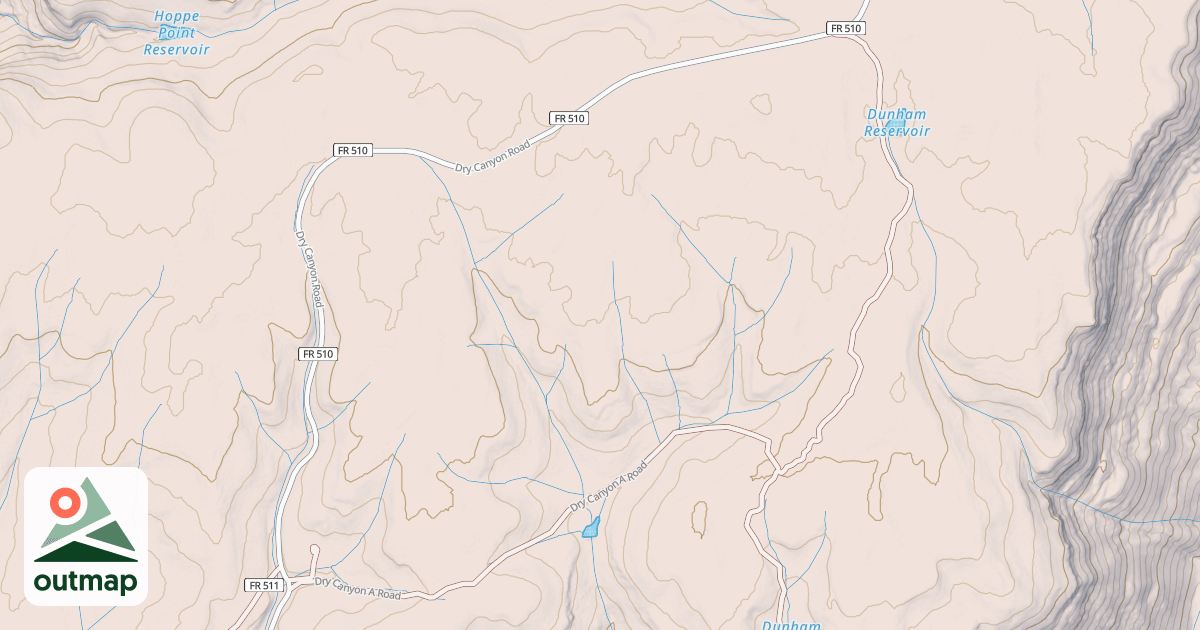 Map of DRY CANYON A