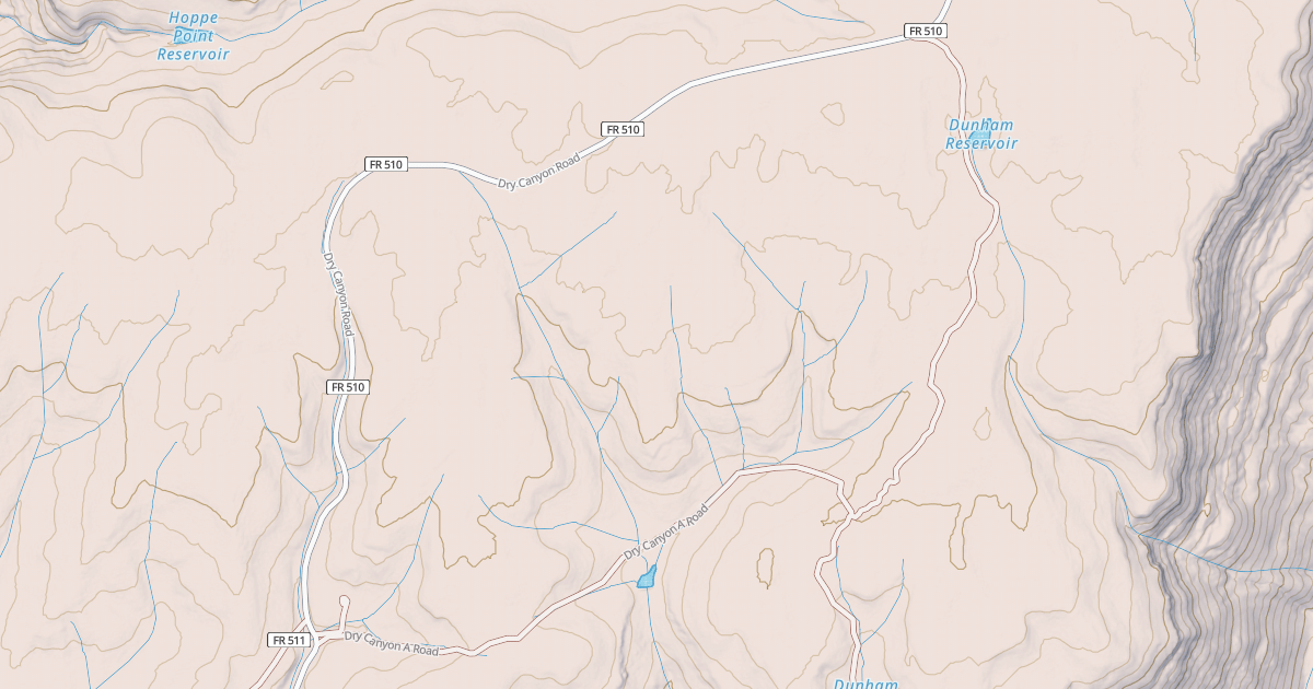 Map preview of DRY CANYON A