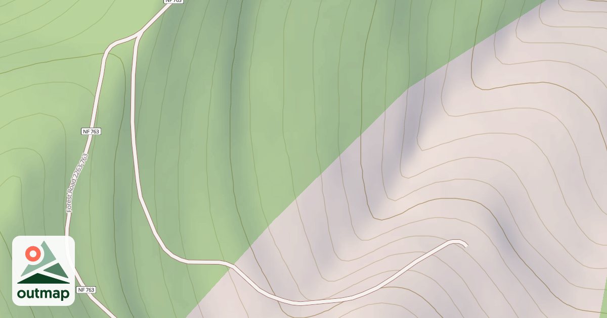 Map of CAT MTN. T.S.