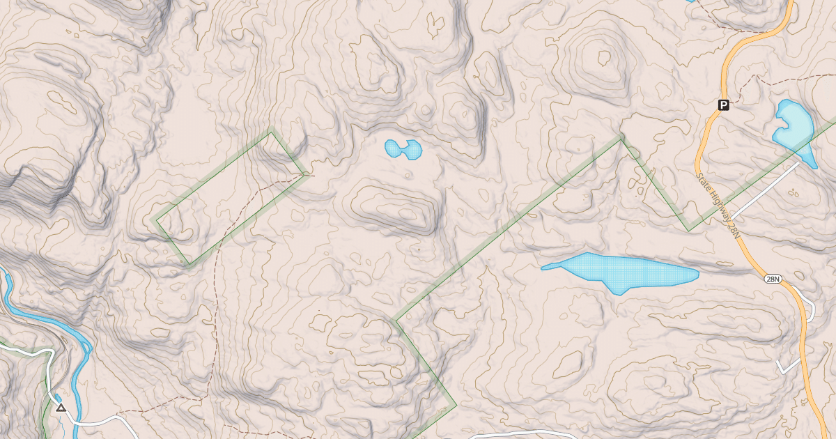 Map preview of Lost Pond Mountain Snowmobile Trail