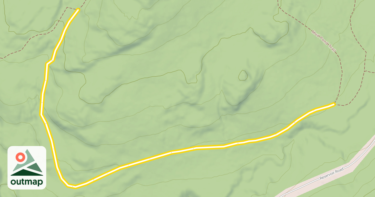 Map of Mud Pond Trail