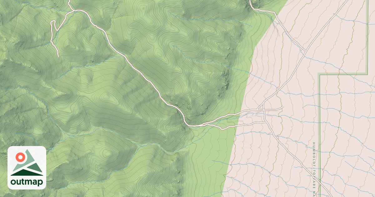 Map of BONITA CANYON