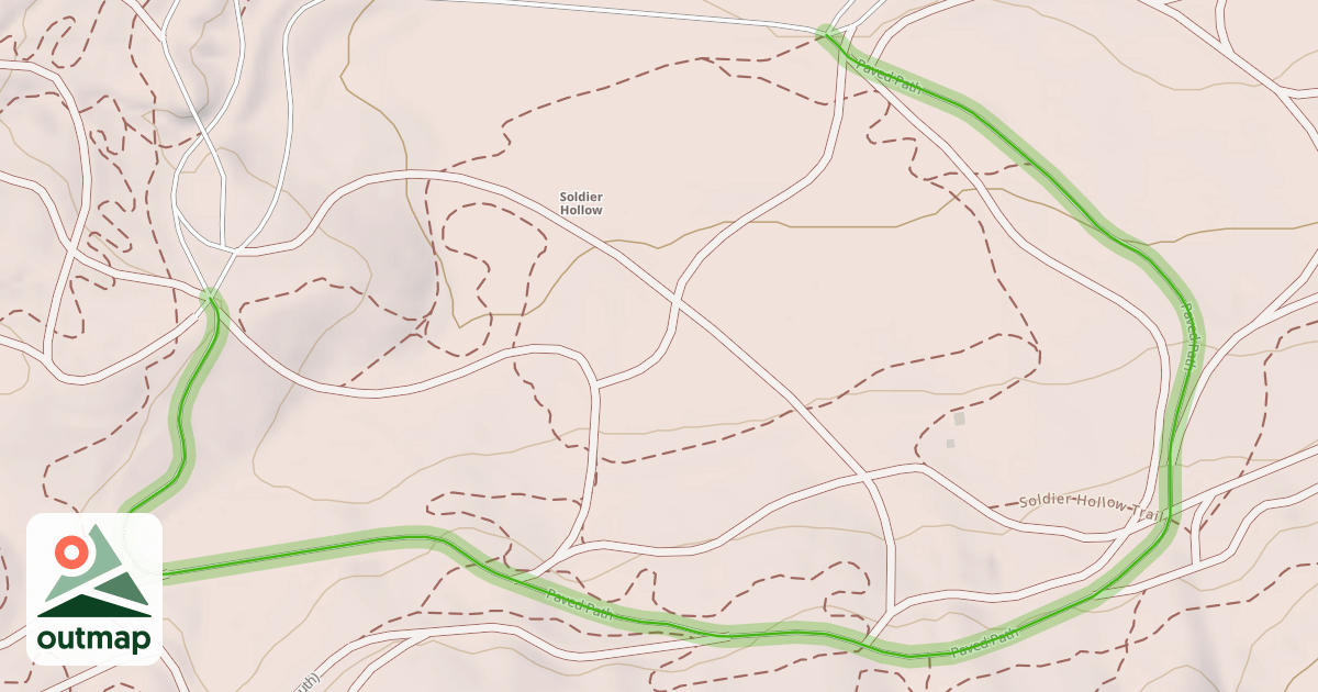 Map of Paved Path