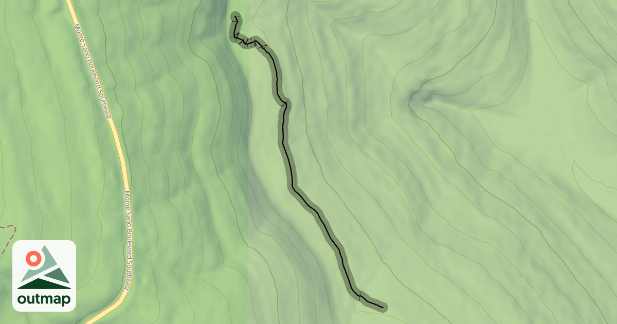 Map of Surrender Trail