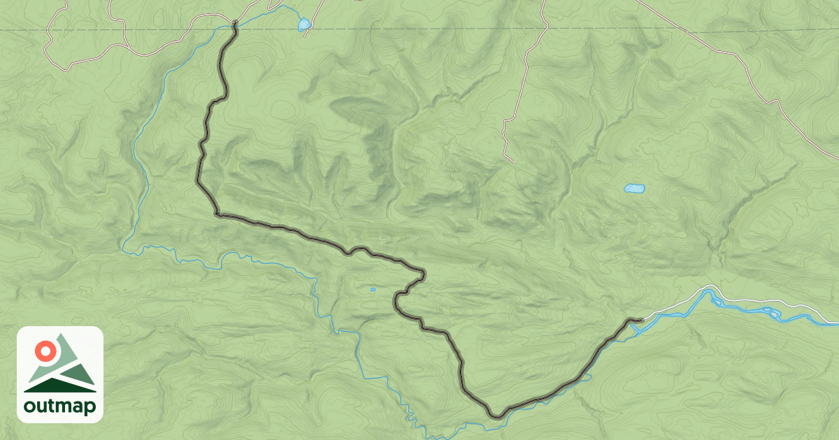 Map of La Grande fourche