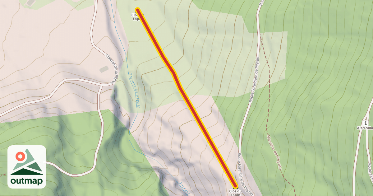 Map of Clos du Lapin