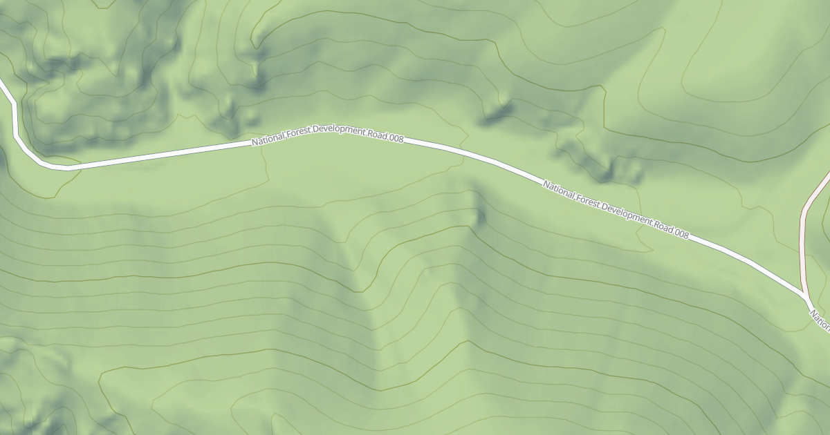 Map preview of JEFFERSON TRAILHEAD ROAD