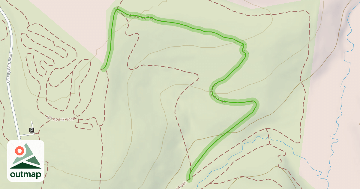 Map of Bikepark Trail
