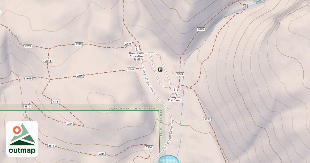 Map of DRY CANYON DRIVE