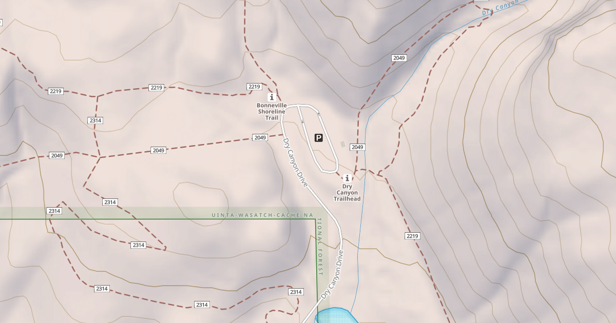 Map preview of DRY CANYON DRIVE