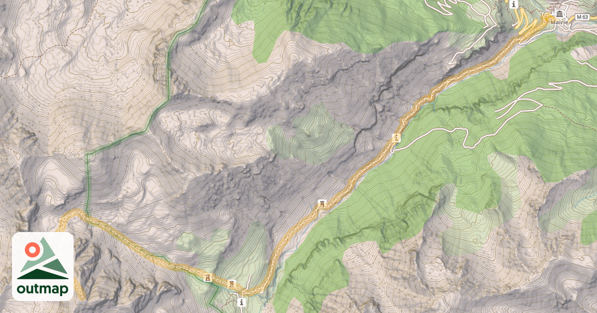 Map of La Sanguinerette — Saint-Dalmas-le-Selvage