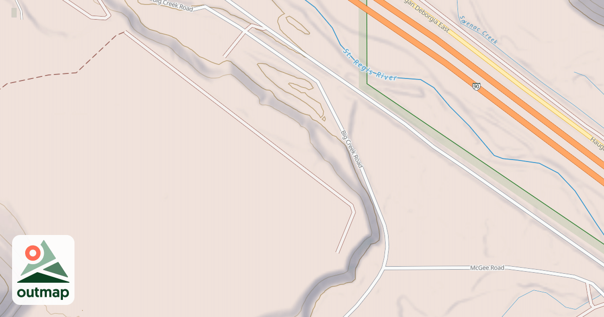 Map of BIG CREEK