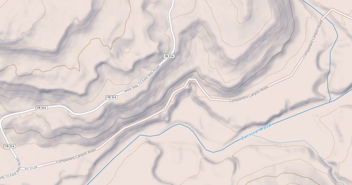 Map preview of COMPANERO CANYON