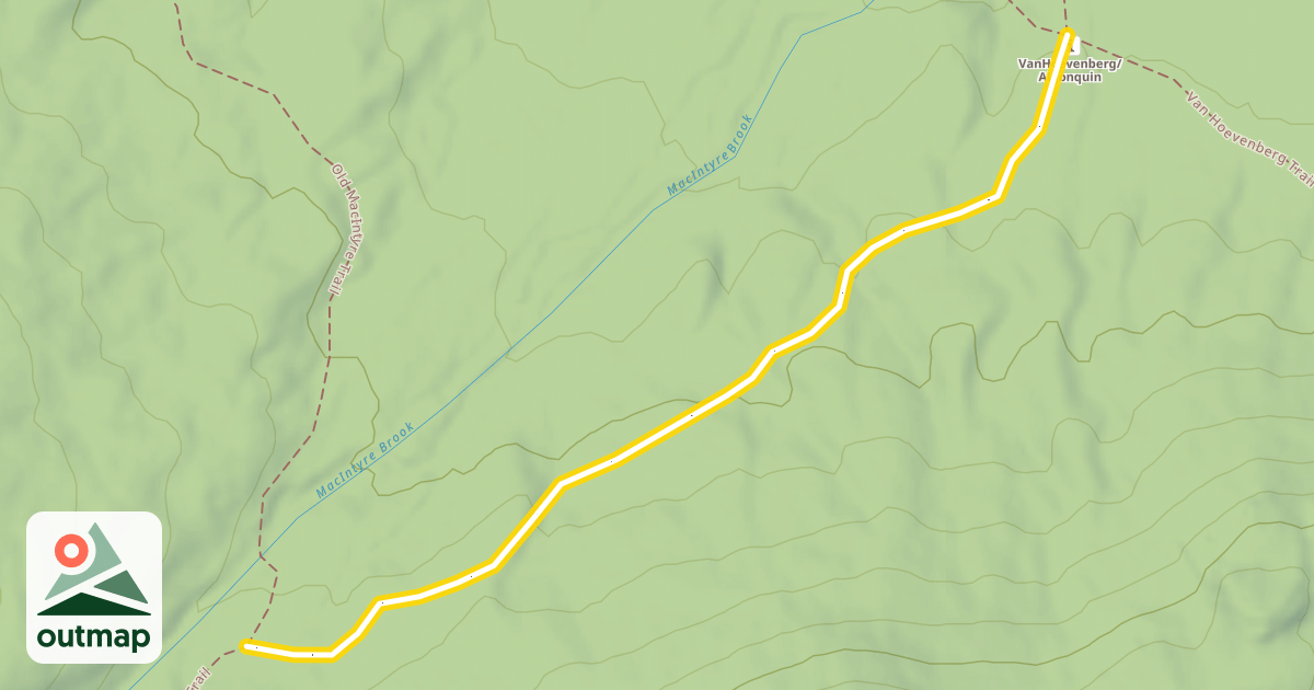 Map of Algonquin Trail