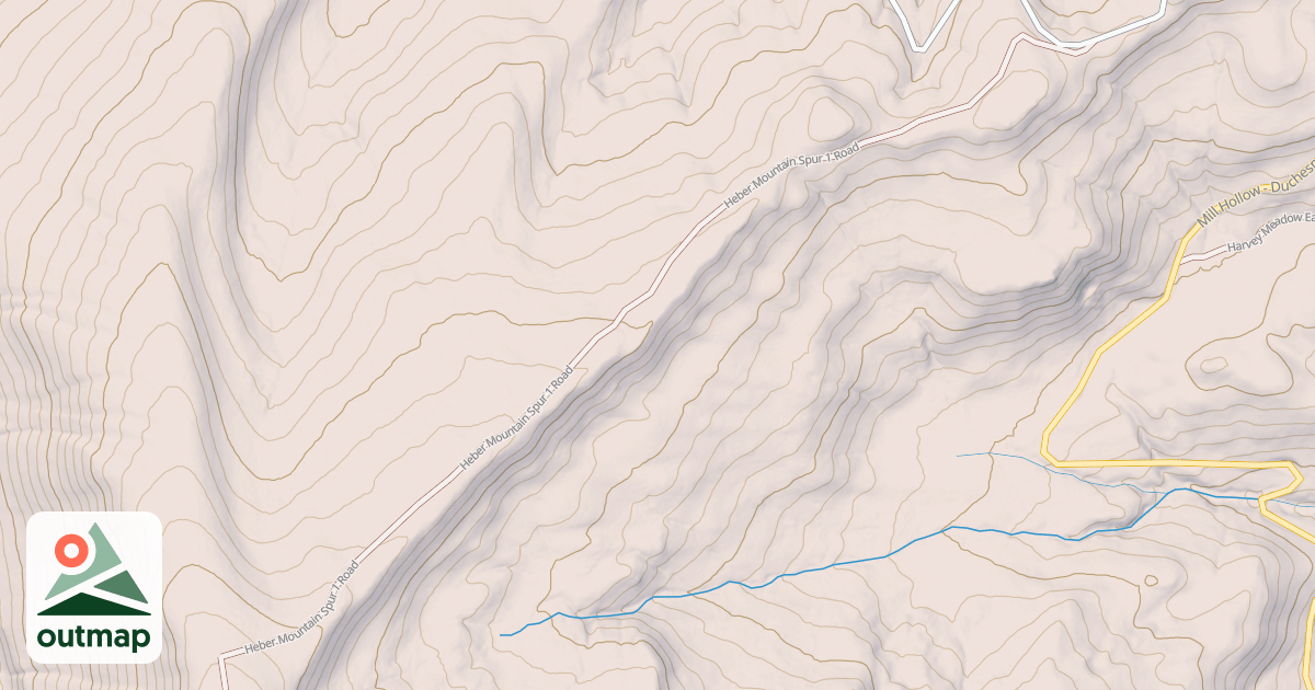 Map of HEBER MOUNTAIN SPUR 1