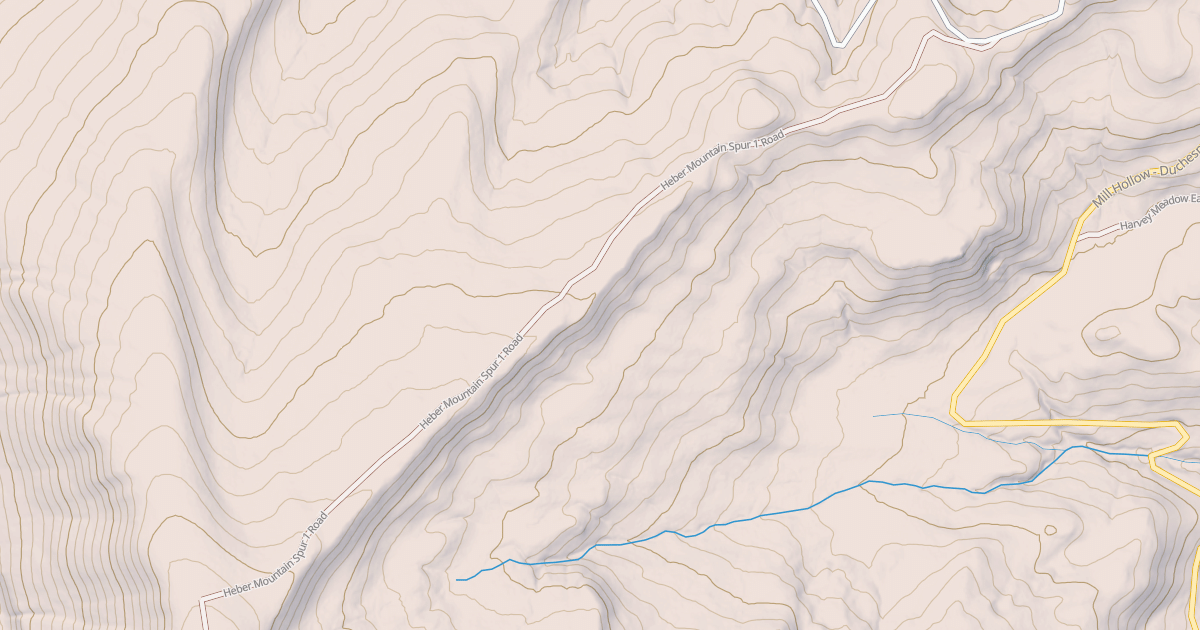Map preview of HEBER MOUNTAIN SPUR 1