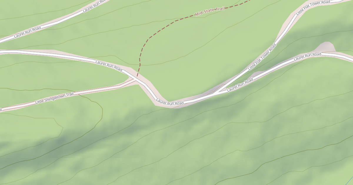 Map preview of Rothrock State Forest Seven Mountains Snowmobile Trails