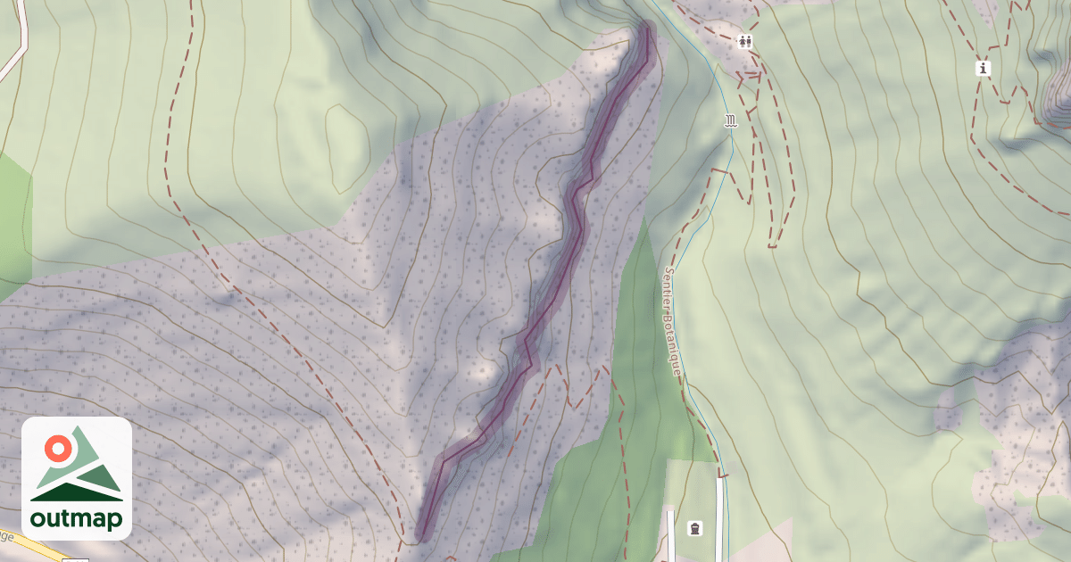 Map of Climbing Crag
