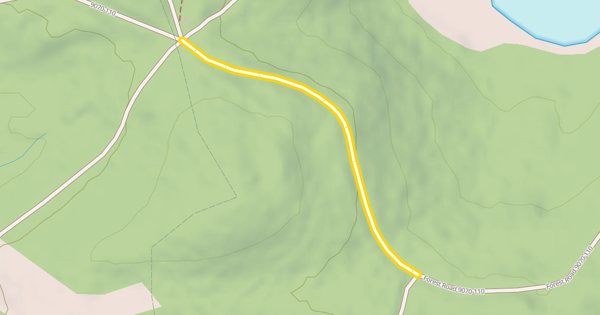 Map preview of Forest Road 9070-110