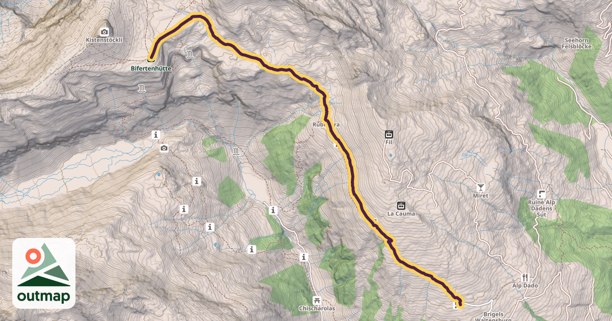 Map of Via Muot da Rubi