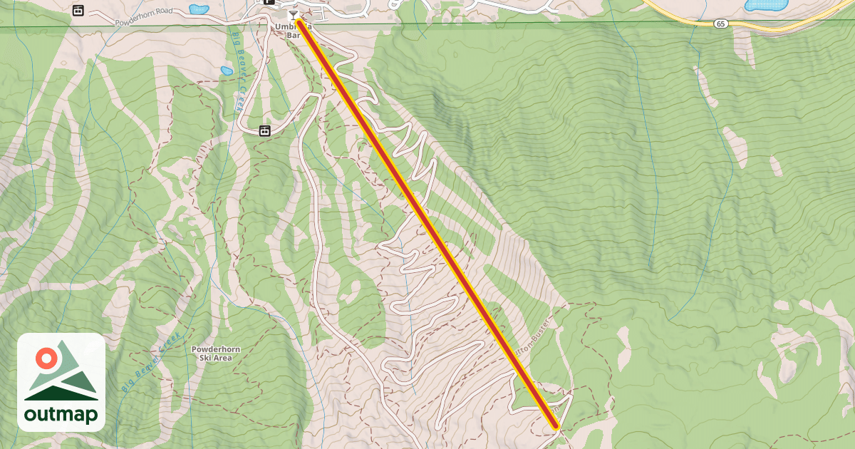Map of Flat Top Flyer