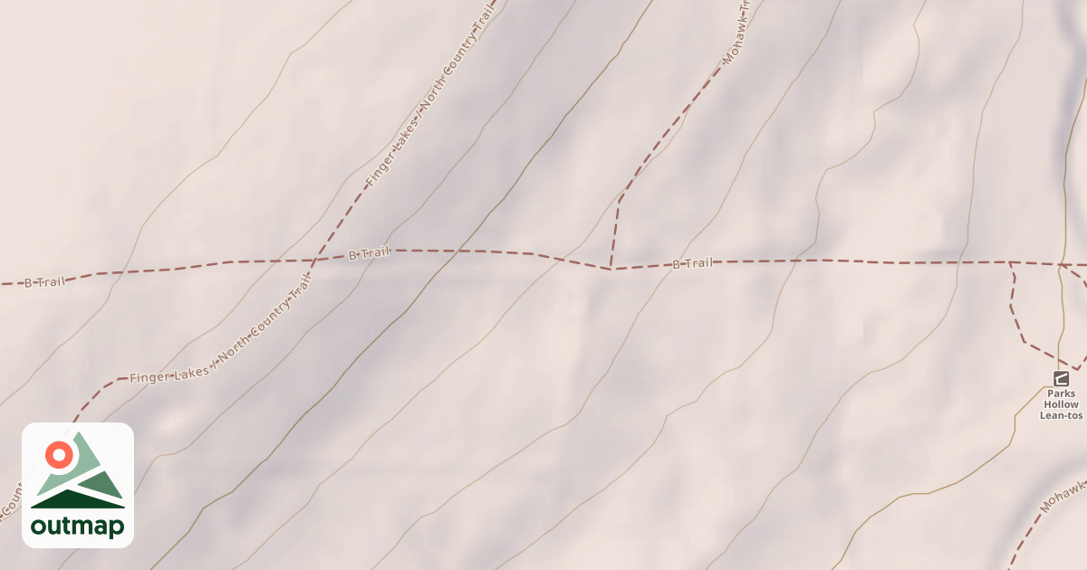 Map of B Trail