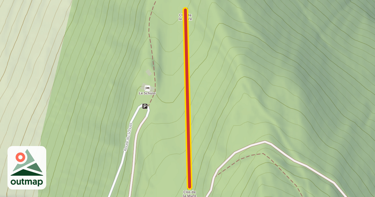 Map of Clos de la Mure