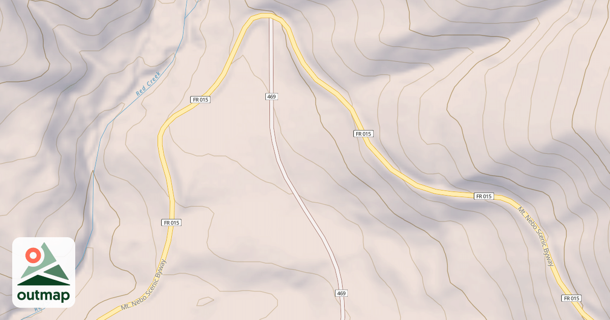 Map of RED CREEK FLAT SPRING
