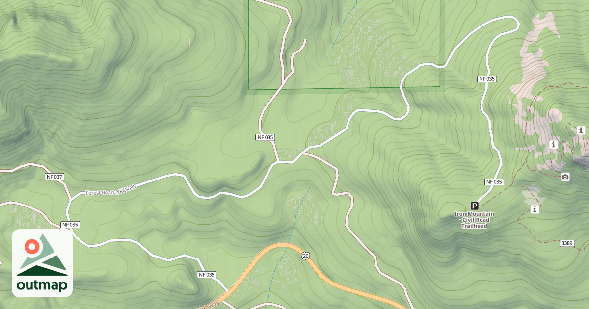 Map of IRON MTN RD