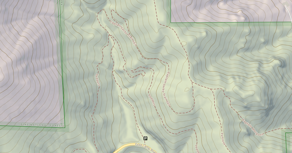 Map preview of Penrose Trail