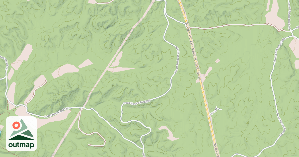 Map of VICKERS RIDGE ROAD