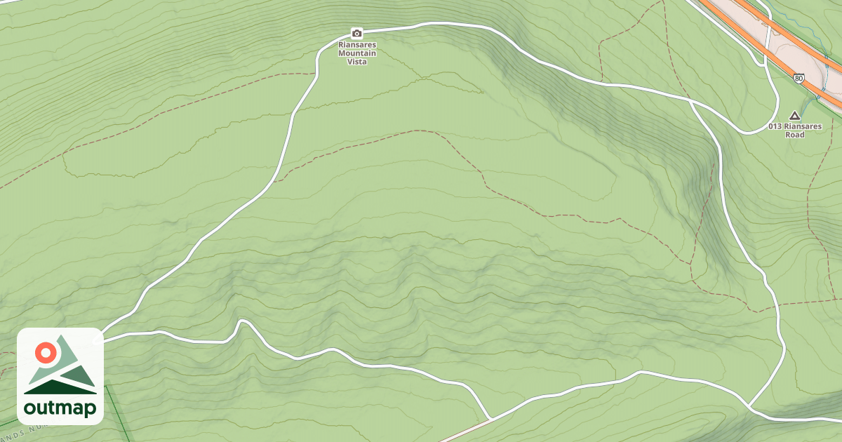 Map of Bald Eagle State Forest Snowmobile Trails
