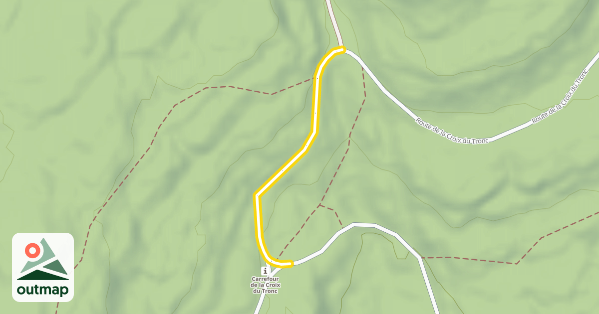 Map of Route de la Croix du Tronc