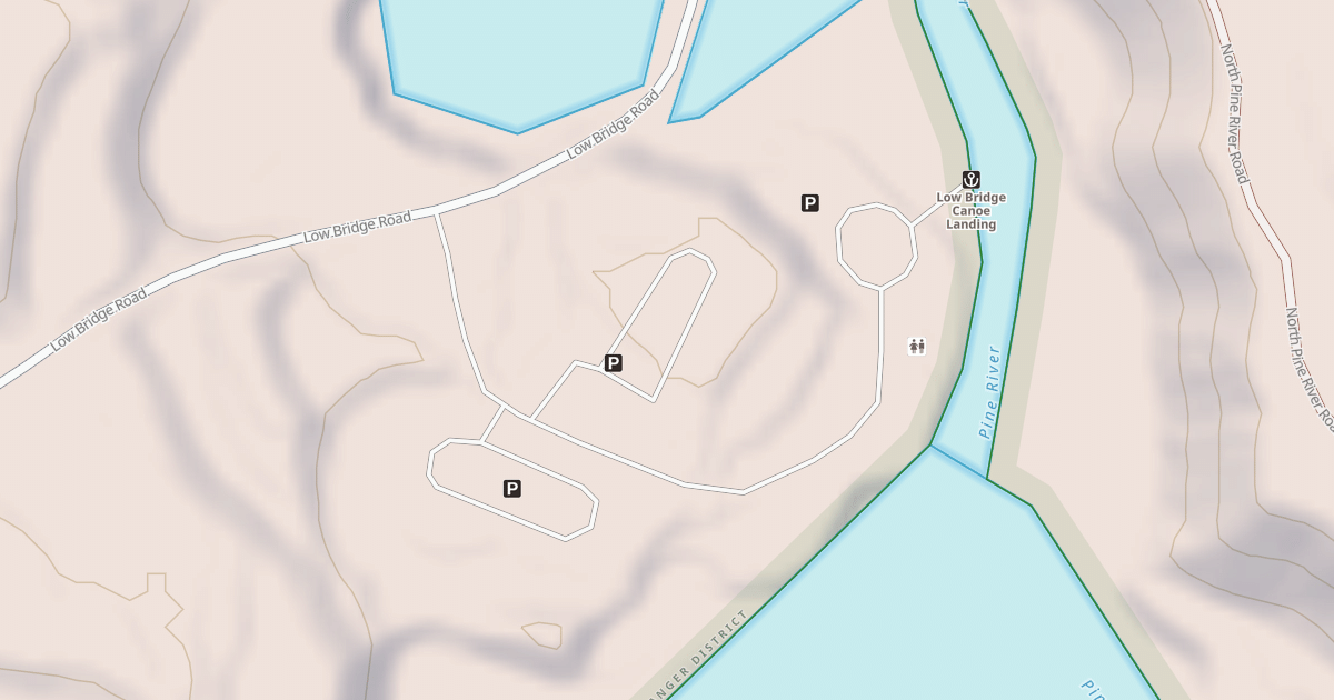 Map preview of LOW BRIDGE RIVER ACCESS