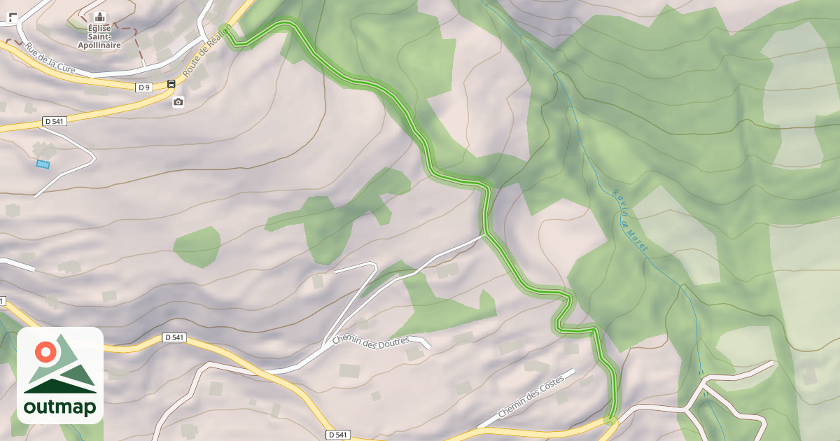Map of Chemin de St Appolinaire