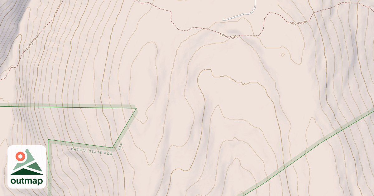 Map of Unmarked Snowmobile Trail #2