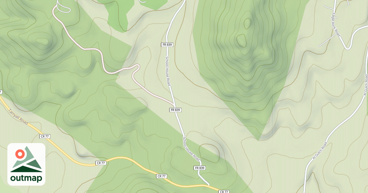 Map of SCHOOL HOUSE